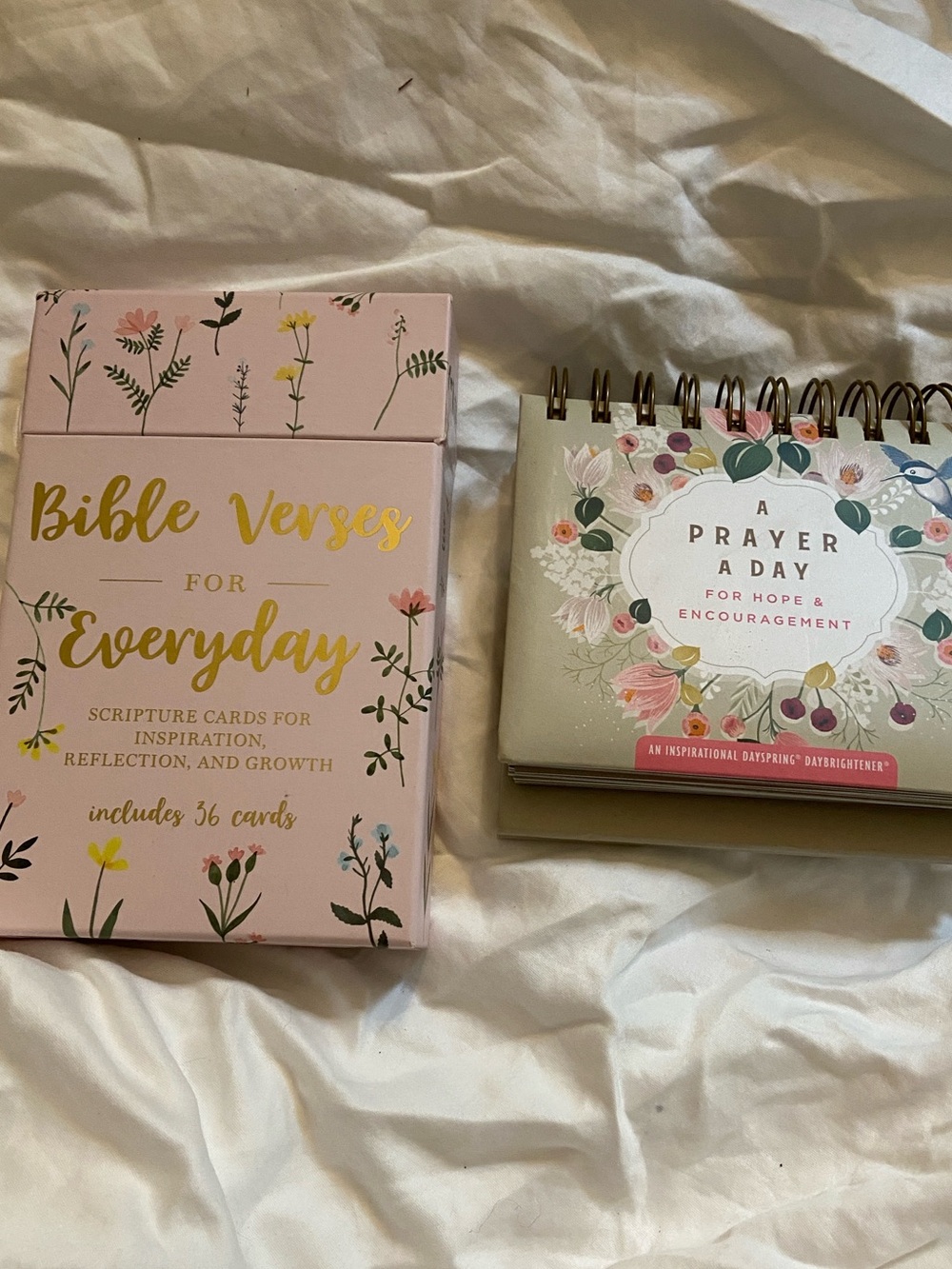 Bible Verses for Everyday Scripture Cards and A Prayer a Day, 2 items